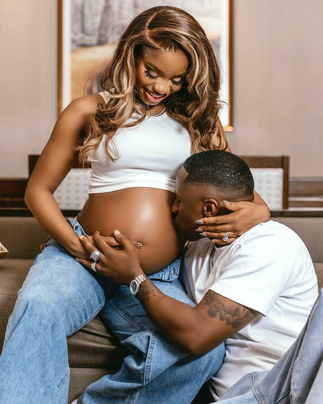 Is Priscilla Ojo Expecting a Baby with Tanzanian Bae Juma Jux